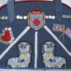 Recycled Denim Bowling Bag